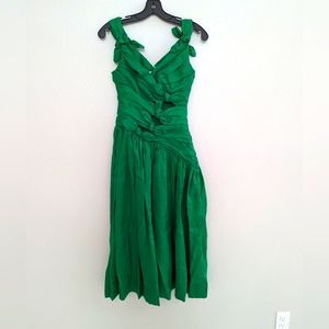 Zimmermann Tiggy Bow Cut-Out Midi-Dress